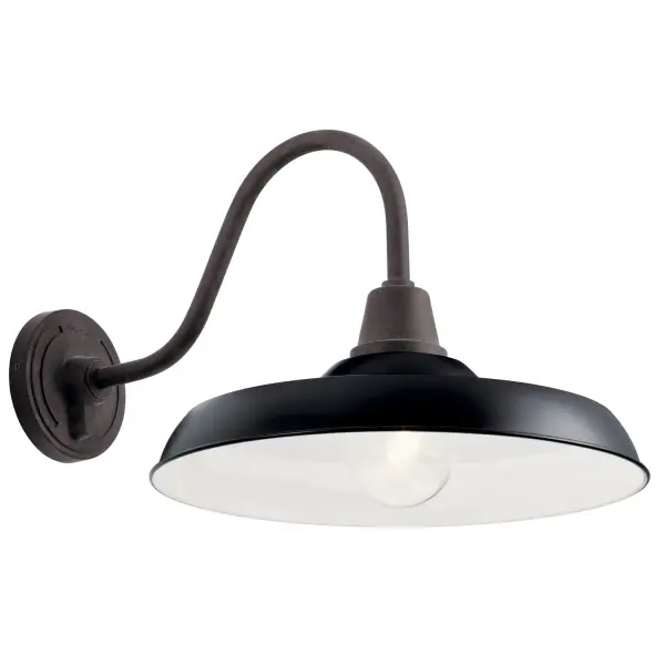 Pier 16" Outdoor Wall Mount Light in Black