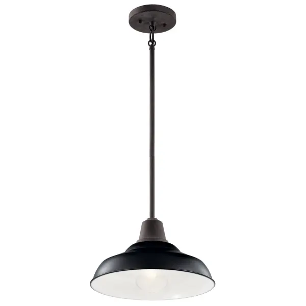 Pier Outdoor Convertible Pendant/Flush Mount in Black