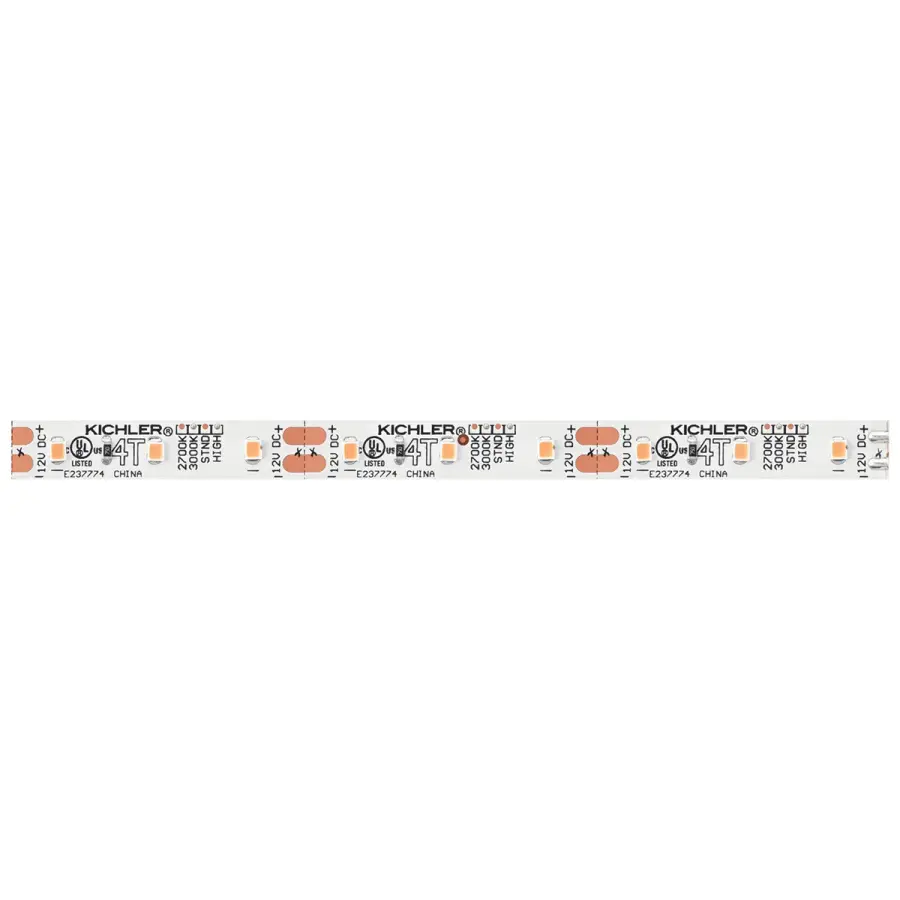 12V LED Tape Light - 16ft, 3000K Warm White - Image 1