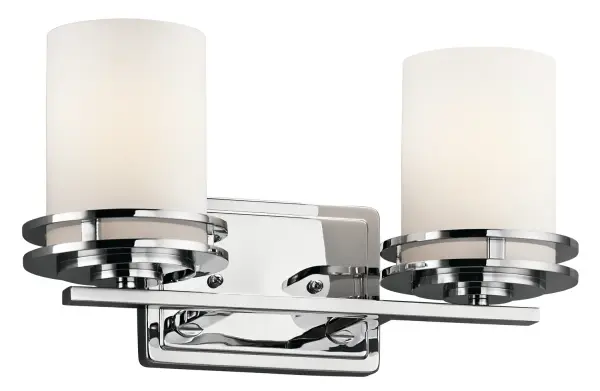 Hendrik Two Light Bath Vanity in Chrome