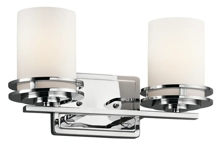 Hendrik Two Light Bath Vanity in Chrome
