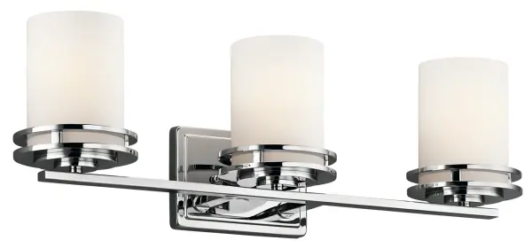 Hendrik 3-Light Bath Vanity in Chrome