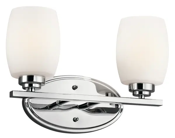 Eileen 2-Light Bath Vanity in Chrome