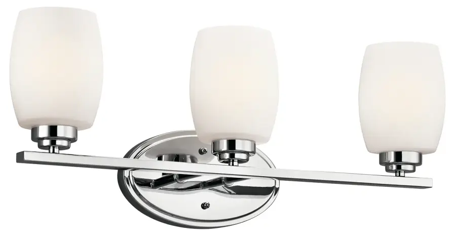 Eileen 3-Light Bath Vanity in Chrome