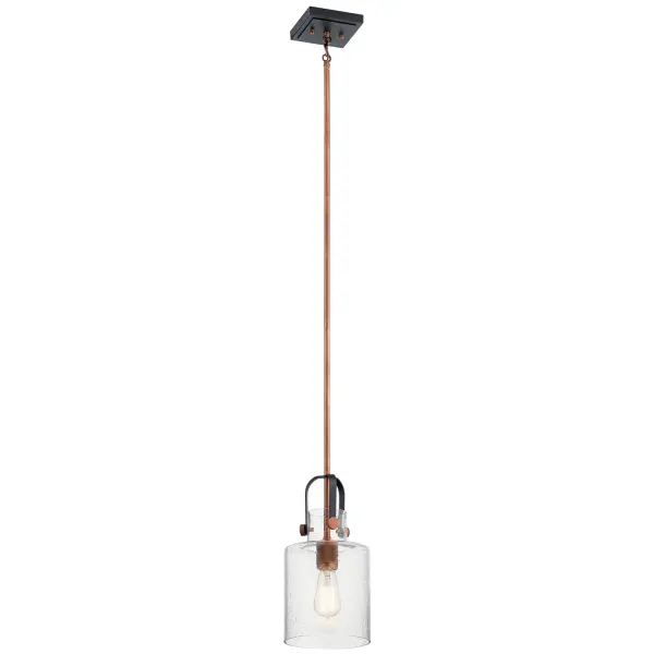 Kitner One Light Pendant in Antique Copper