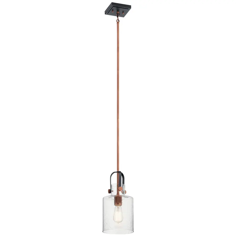 Kitner One Light Pendant in Antique Copper