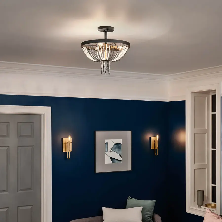 Alexia 3-Light Semi-Flush Mount Ceiling Light - Image 6