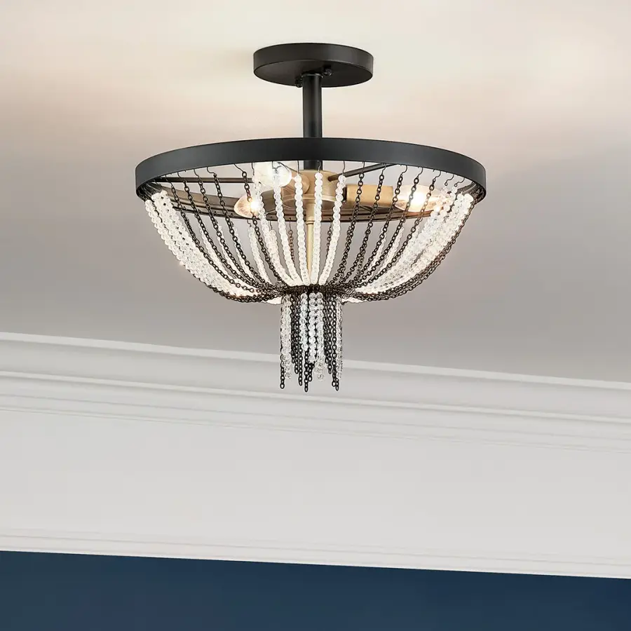 Alexia 3-Light Semi-Flush Mount Ceiling Light - Image 4