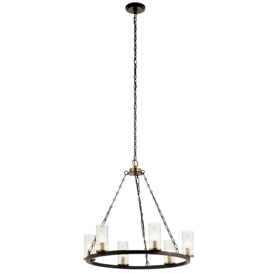 Mathias 6-Light Chandelier in Olde Bronze