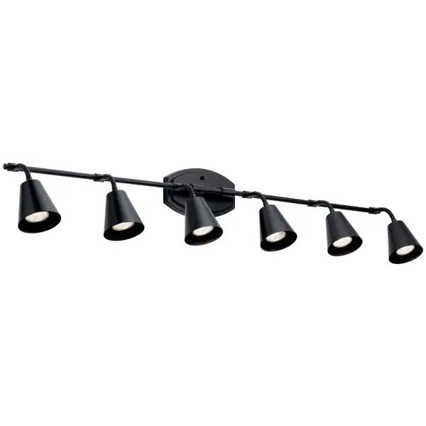 Sylvia 6-Light Track Rail Light in Black