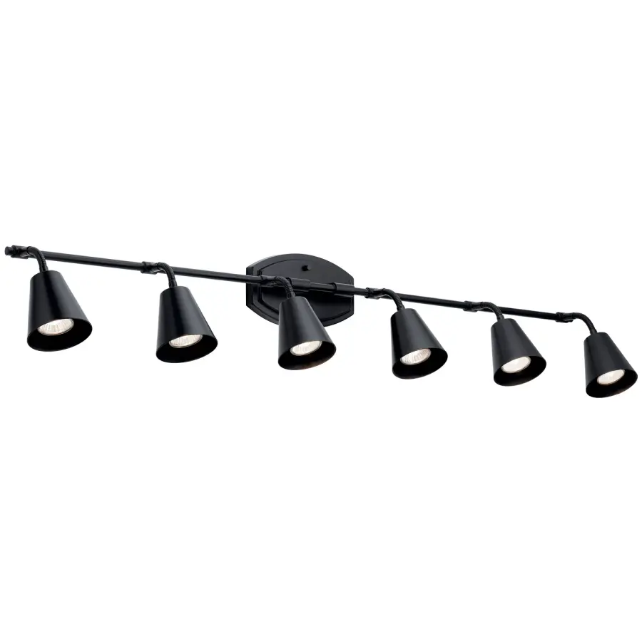 Sylvia 6-Light Track Rail Light in Black