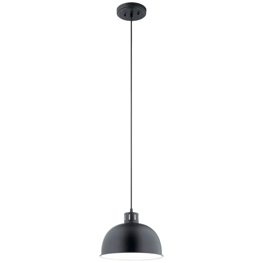 Zailey One Light Pendant in Black