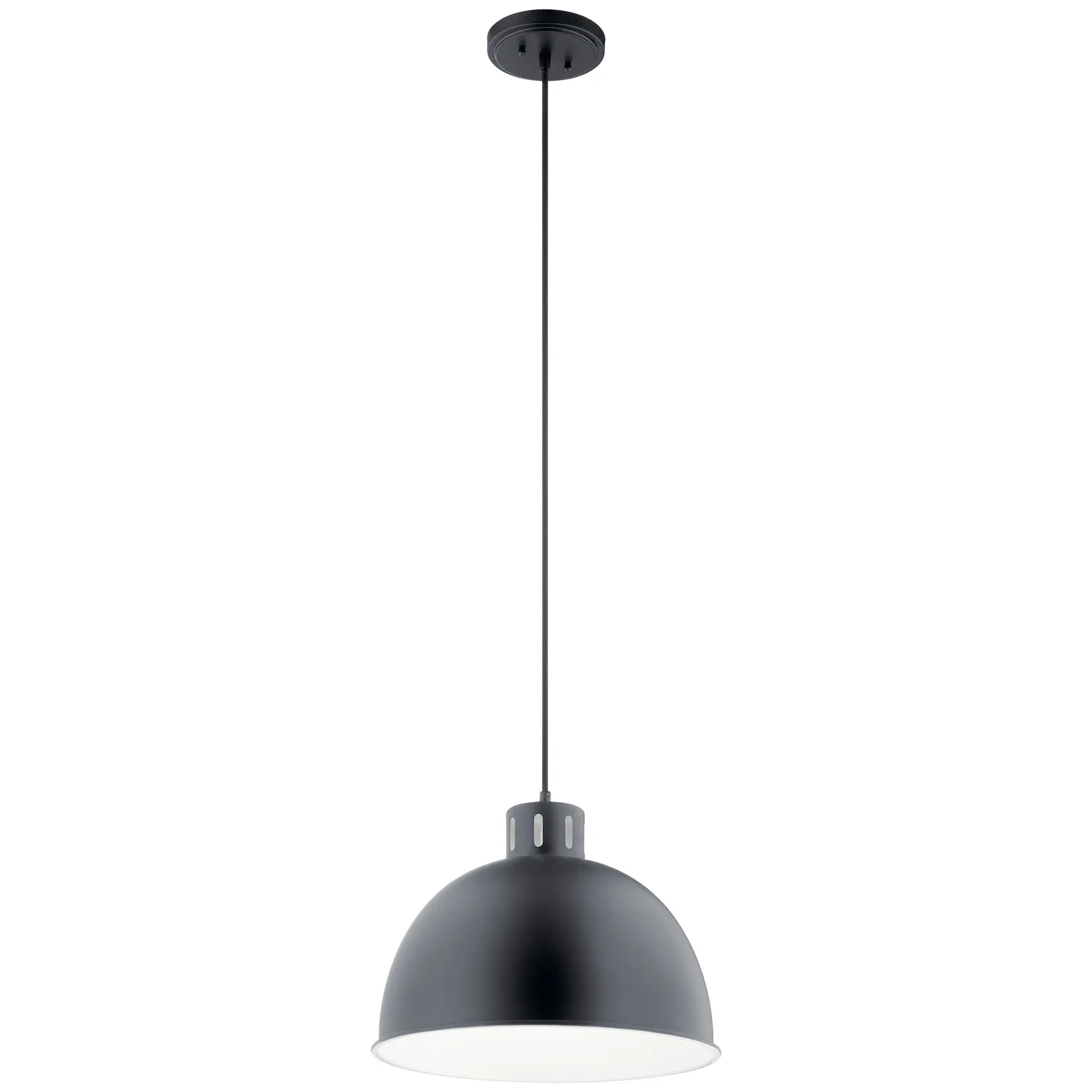 Zailey One Light Pendant in Black