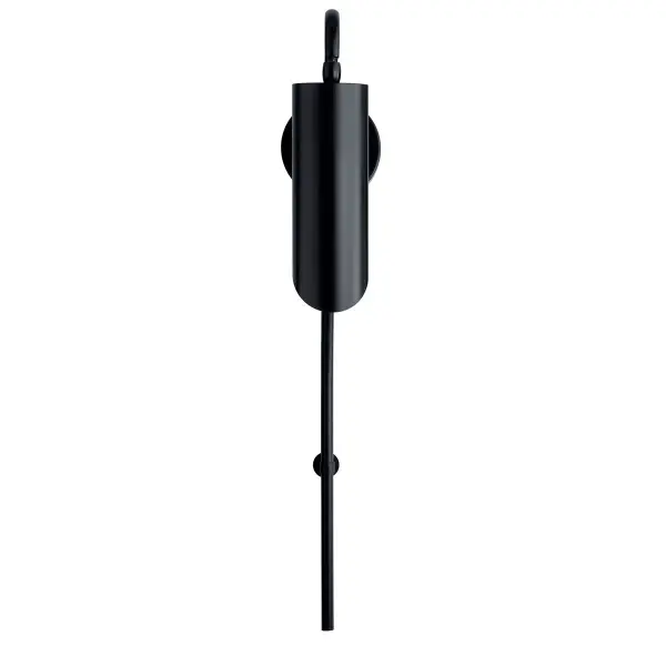 The Trentino Wall Sconce delivers modern sophistication with its tall, slender profile and cylindrical metal shade. At 30 inches high, it creates striking vertical interest perfect for narrow wall spaces and hallways. - alternate view
