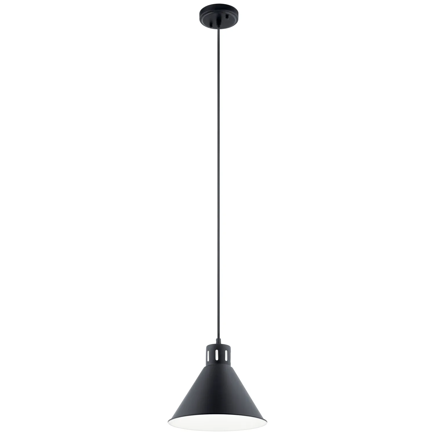 Zailey One Light Pendant in Black