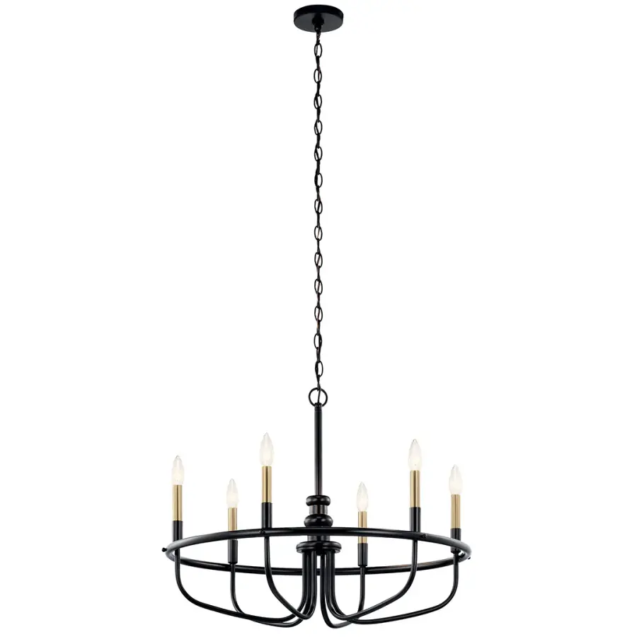 Capitol Hill 6-Light Chandelier in Black - Image 2