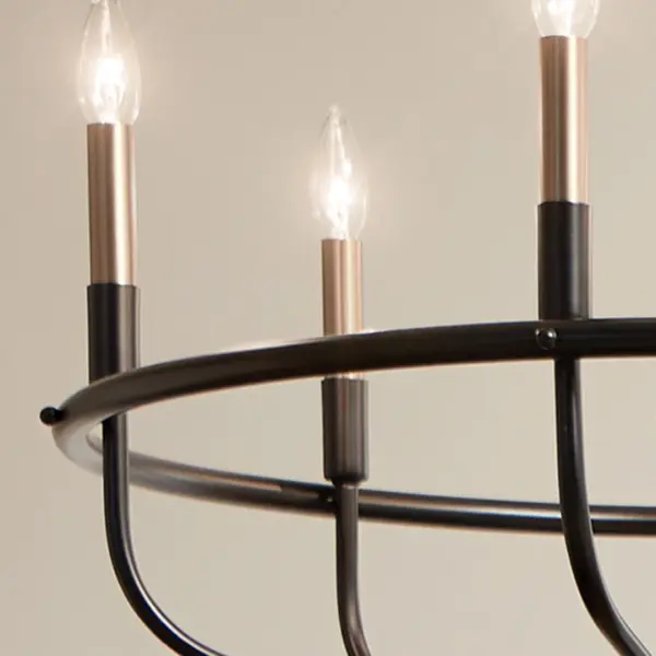 Capitol Hill 6-Light Chandelier in Black - Image 6