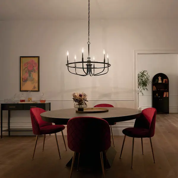 Capitol Hill 6-Light Chandelier in Black - Image 9