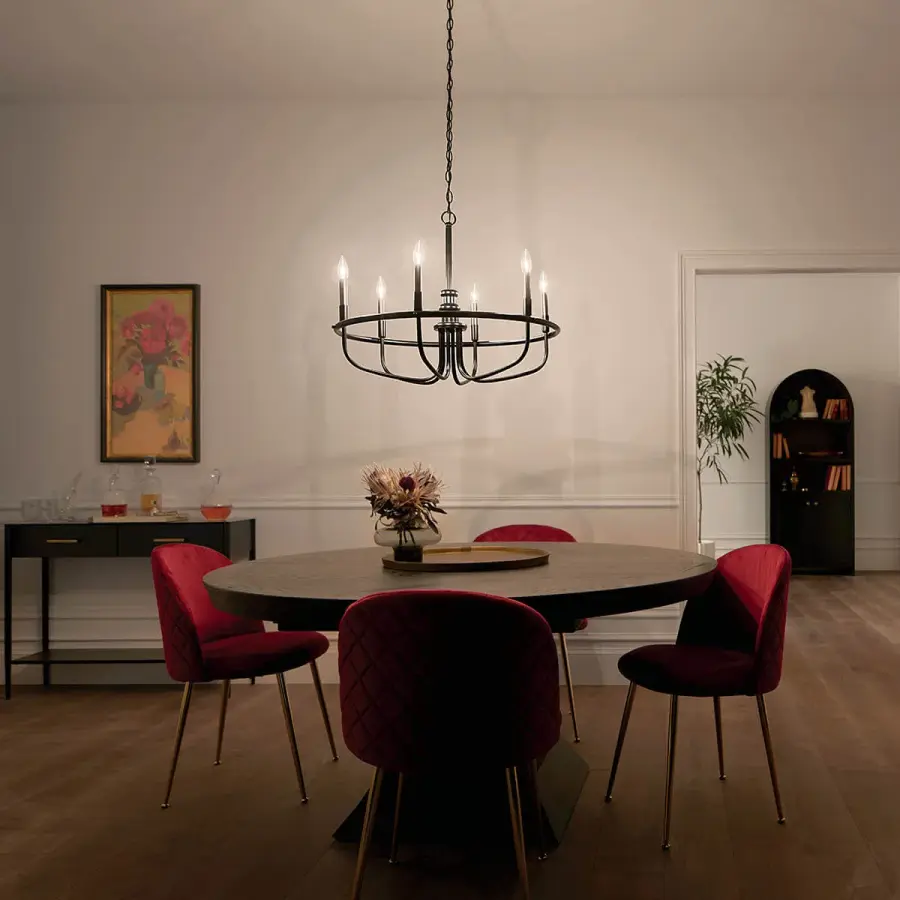 Capitol Hill 6-Light Chandelier in Black - Image 9