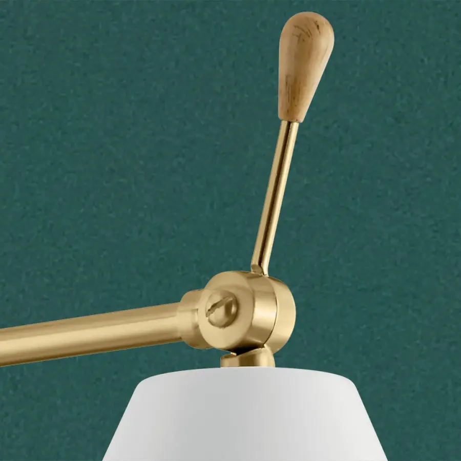 Elegant Champagne Gold Sconce with Timeless Cone Shade Design - Image 5