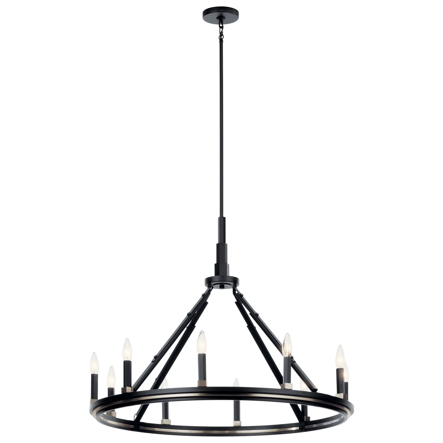 Emmala 10-Light Chandelier in Black