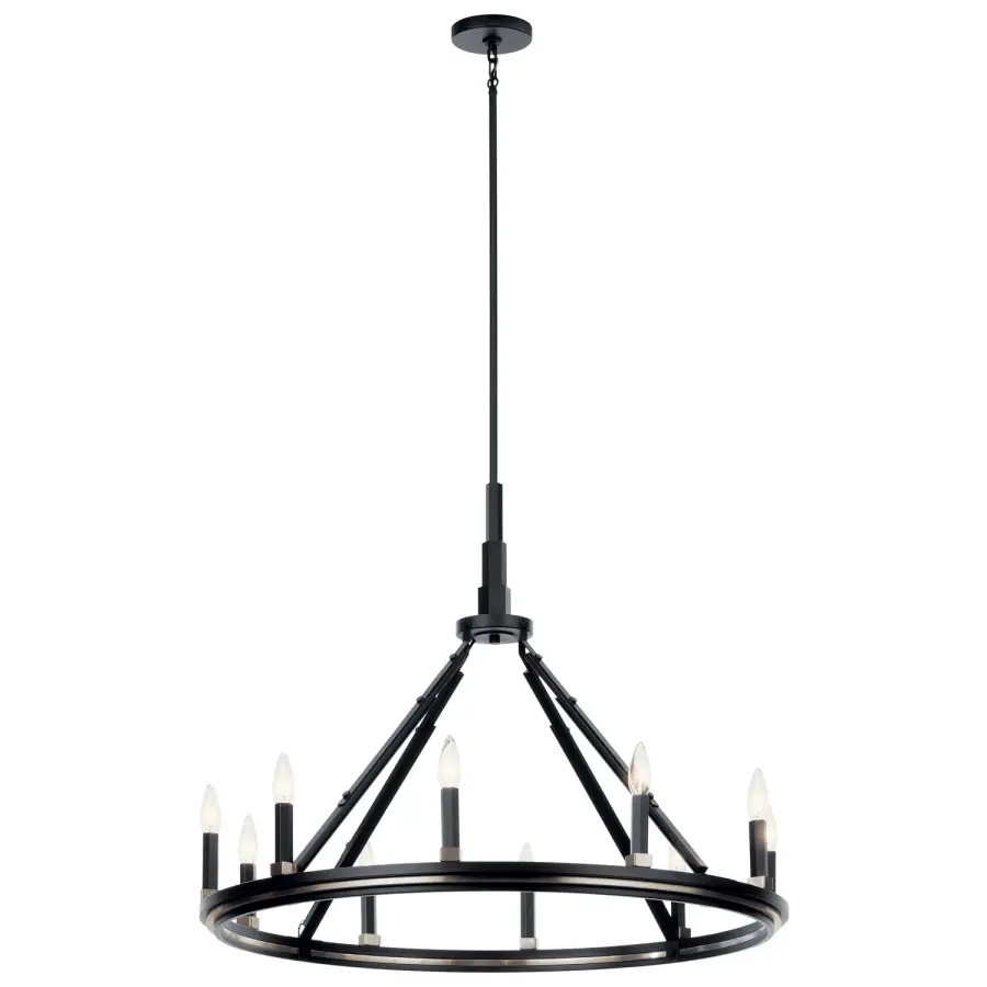 Emmala 10-Light Chandelier in Black