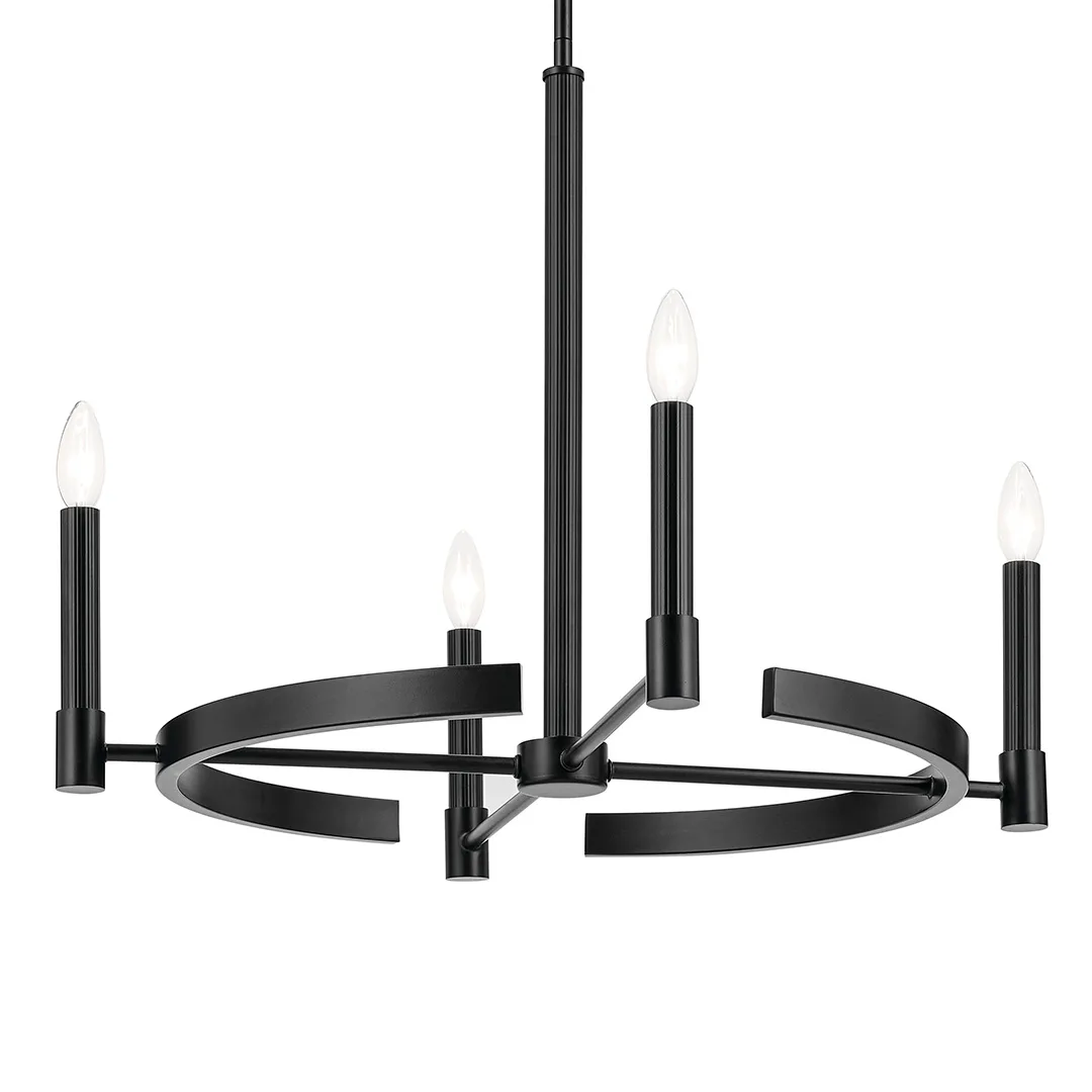 Tolani 4-Light Chandelier in Black