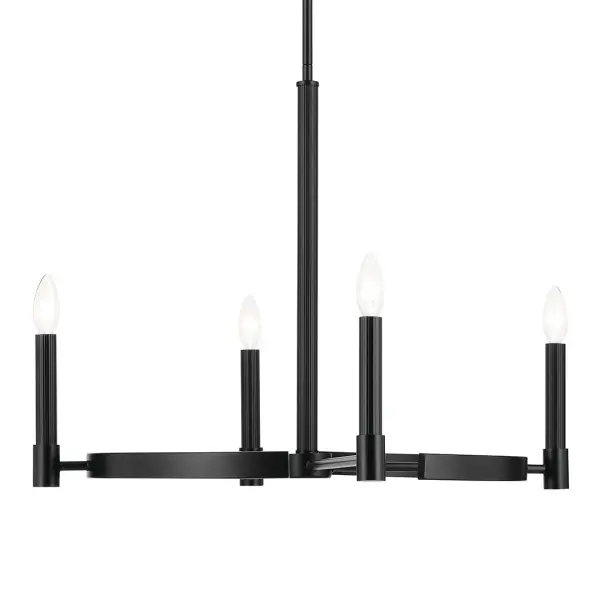 Tolani 4-Light Chandelier in Black - Image 3
