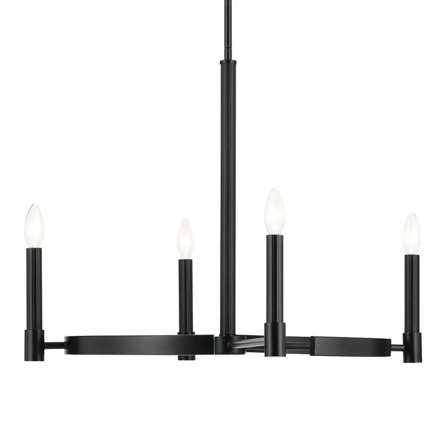 Tolani 4-Light Chandelier in Black - Image 3
