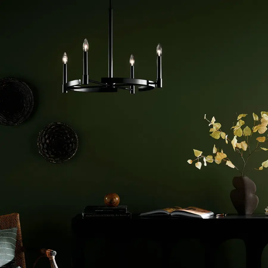 Tolani 4-Light Chandelier in Black - Image 5