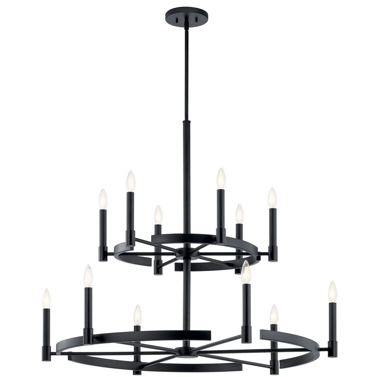 Tolani 12-Light Chandelier in Black