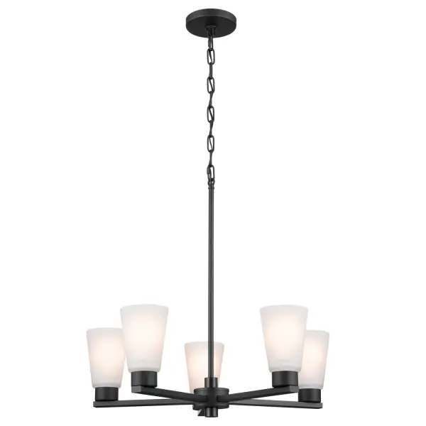 Stamos 5-Light Chandelier in Black