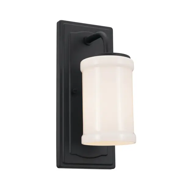 Vetivene One Light Wall Sconce in Textured Black