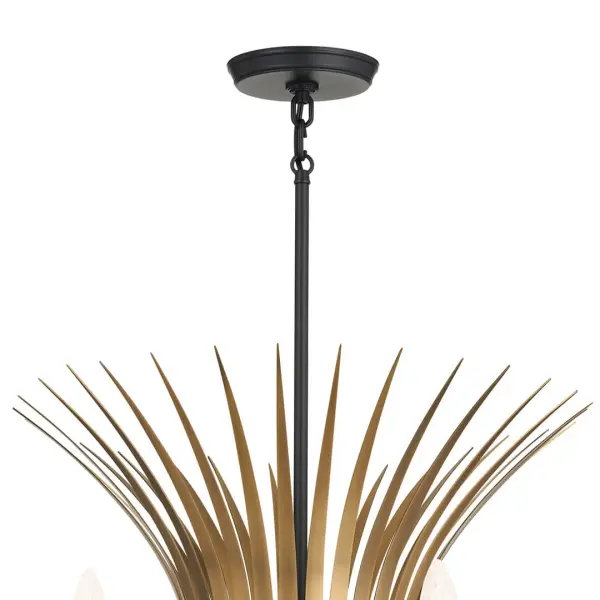 Bold 10-Light Statement Chandelier with Mixed Metal Finish - Image 4