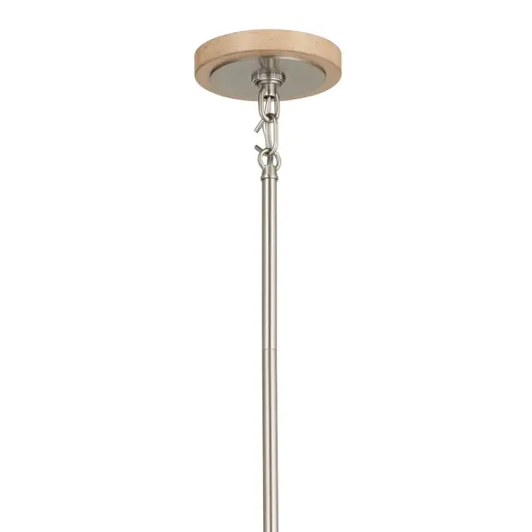 Karthe 6-Light Chandelier in Brushed Nickel - Image 4