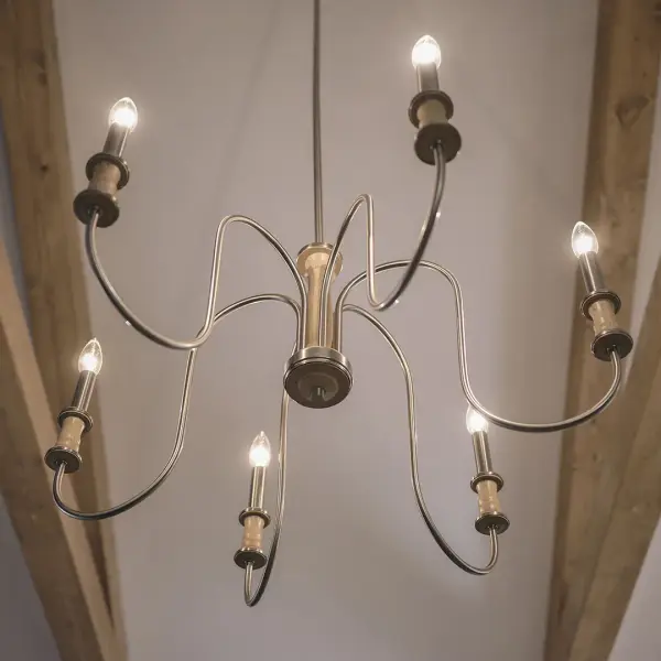 Karthe 6-Light Chandelier in Brushed Nickel - Image 7