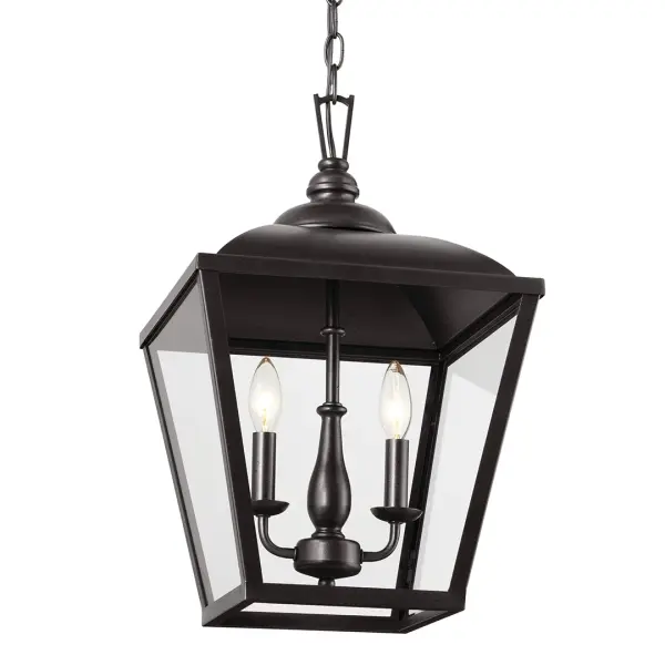 Dame 2-Light Pendant in Anvil Iron - Image 1