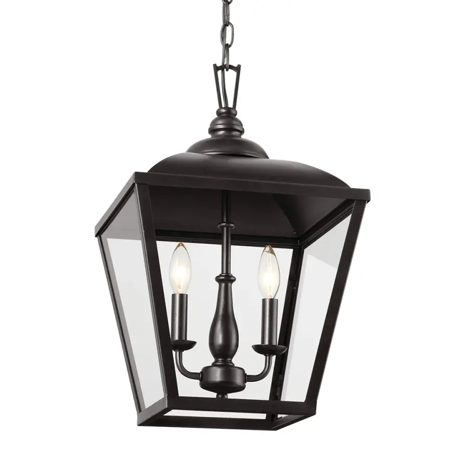 Dame 2-Light Pendant in Anvil Iron - Image 1