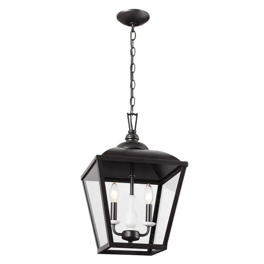 Dame 2-Light Pendant in Anvil Iron - Image 2