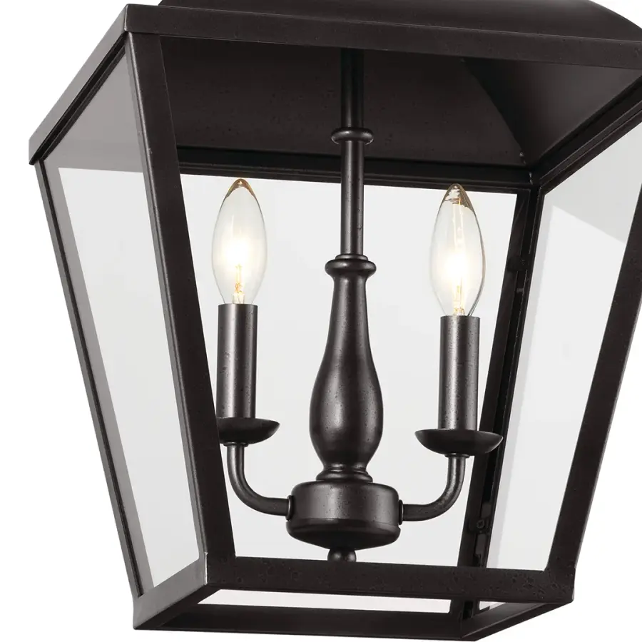 Dame 2-Light Pendant in Anvil Iron - Image 3