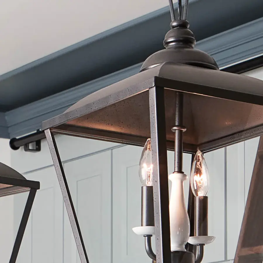 Dame 2-Light Pendant in Anvil Iron - Image 6