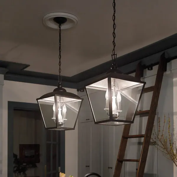 Dame 2-Light Pendant in Anvil Iron - Image 7
