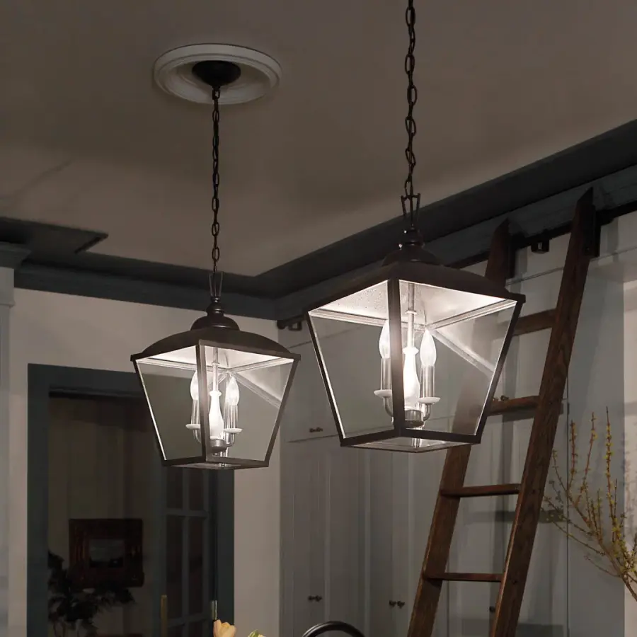 Dame 2-Light Pendant in Anvil Iron - Image 7