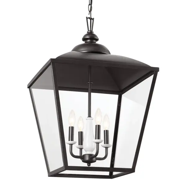 Dame 4-Light Pendant in Anvil Iron - Image 1
