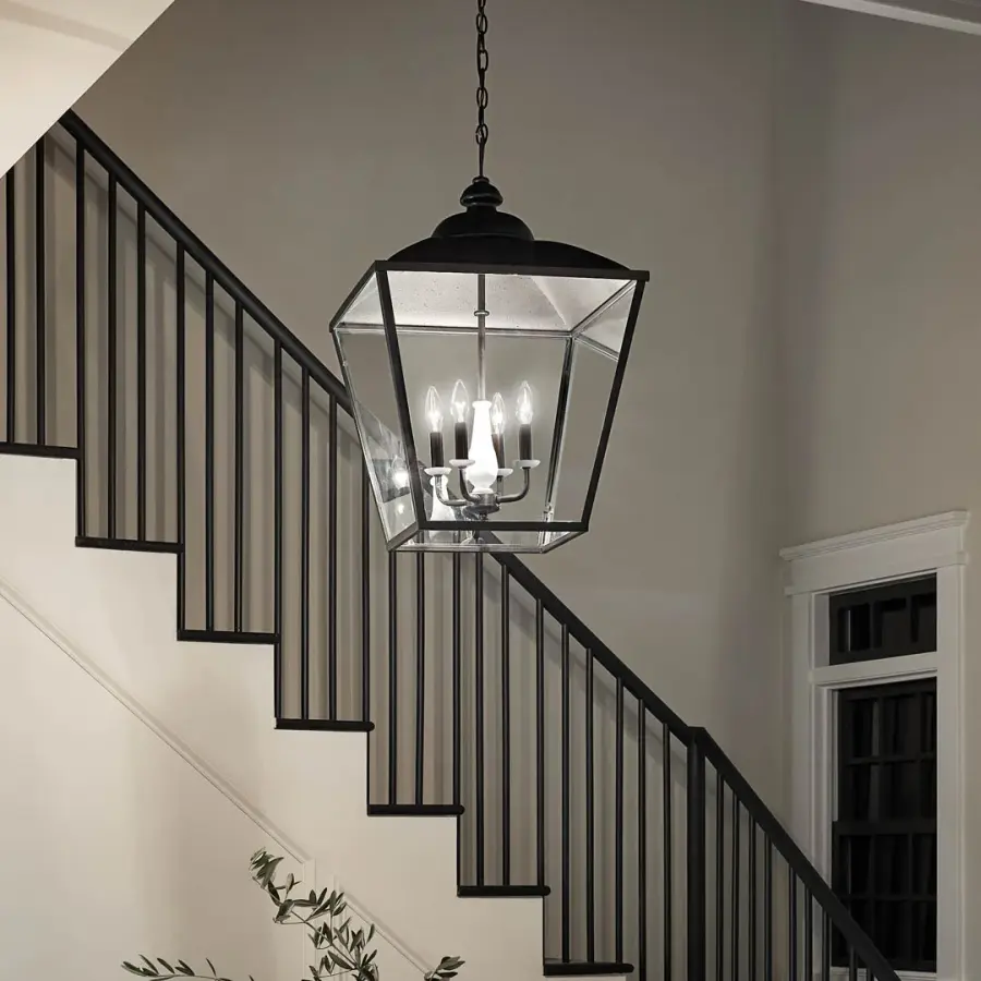 Dame 4-Light Pendant in Anvil Iron - Image 7