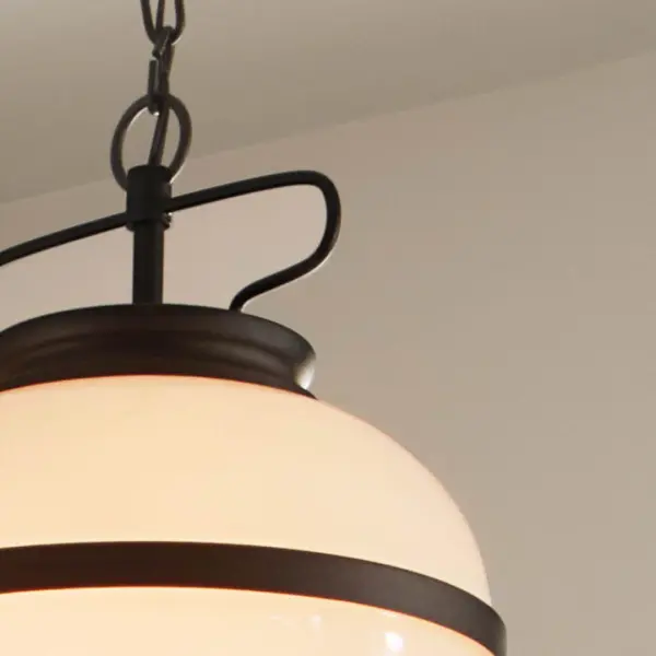 Opal 2-Light Pendant in Textured Black - Image 6