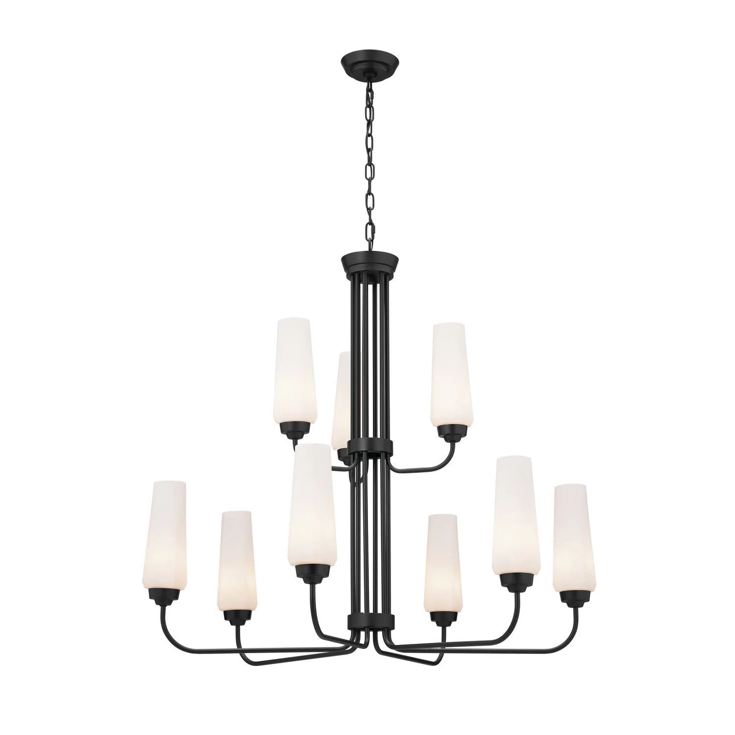 Truby 9-Light Chandelier in Black