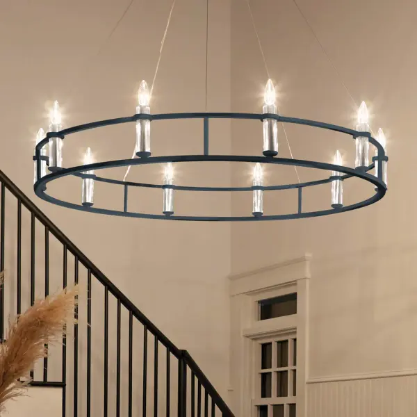 Rosalind 10-Light Chandelier in Black - Image 5