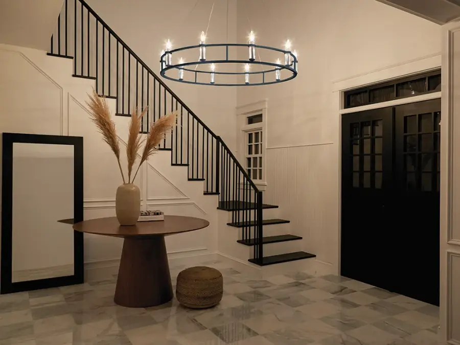 Rosalind 10-Light Chandelier in Black - Image 7