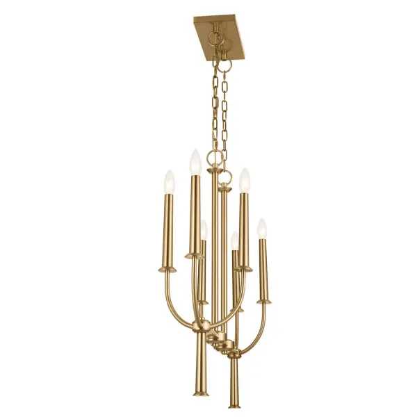 Elegant Linear Chandelier Blends Traditional Warmth with Modern Lines - Image 4